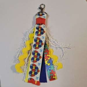 Autism Awareness keychain/ Bag tag